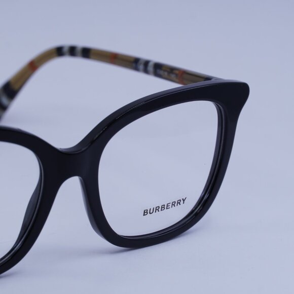 Burberry BE2430 4161 Eyeglasses Black 53mm Square Frame - Picture 2 of 10